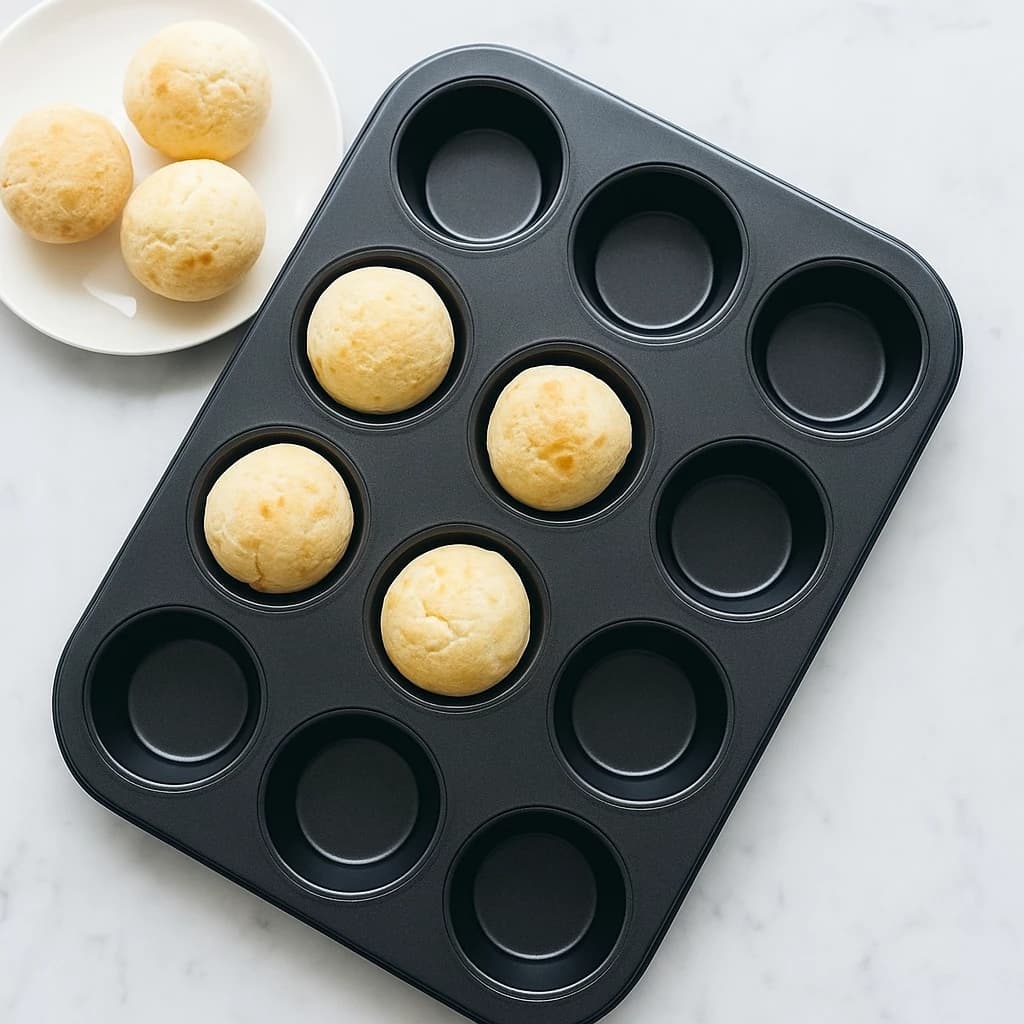 Forma aco carbono 12 cavidades cupcake pao queijo forno antiaderente confeitaria resistente assar uniforme de achadinhos