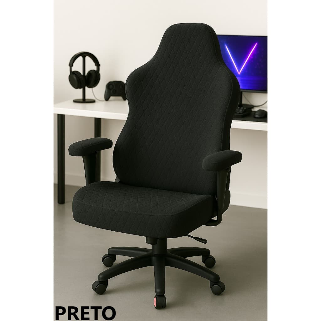 CAPA DE CADEIRA GAMER LUXO MATELADO 1 pç DIRETOR PREMIUM