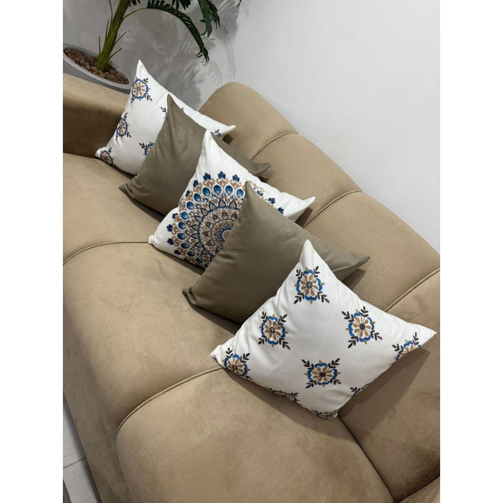 Kit 5 Capas De Almofadas 45cmx45cm suede sublimadas (estampadas) com efeito 3D - Decorativas e Modernas