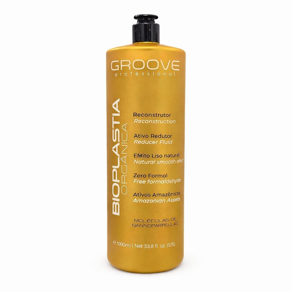 Bioplastia Orgânica Zero Formol - Cabelos Lisos e Tratados 1 L - Groove + BRINDE