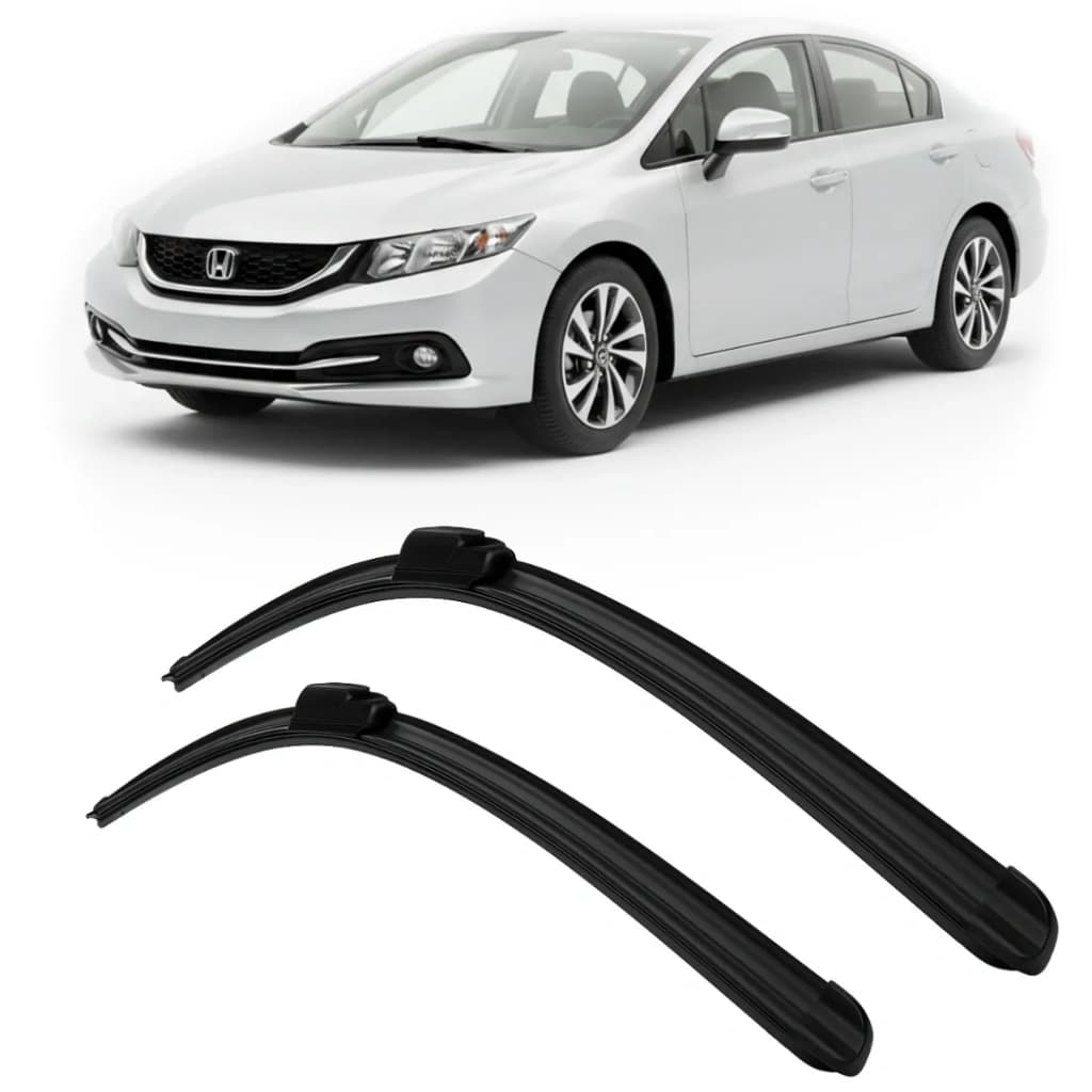Par Palhetas Limpador De Para-brisa Honda Civic 2012a2016