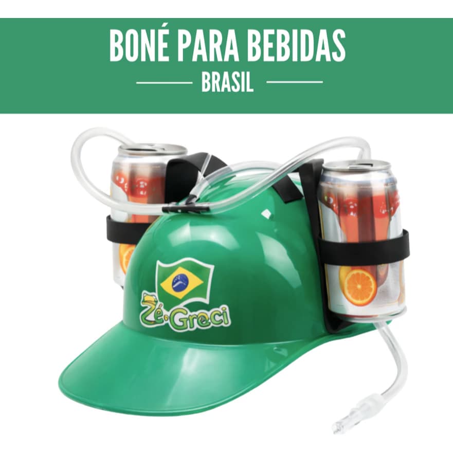 Boné Para Bebidas Zé Da Graça Torcedor Brasil Copa Do Mundo