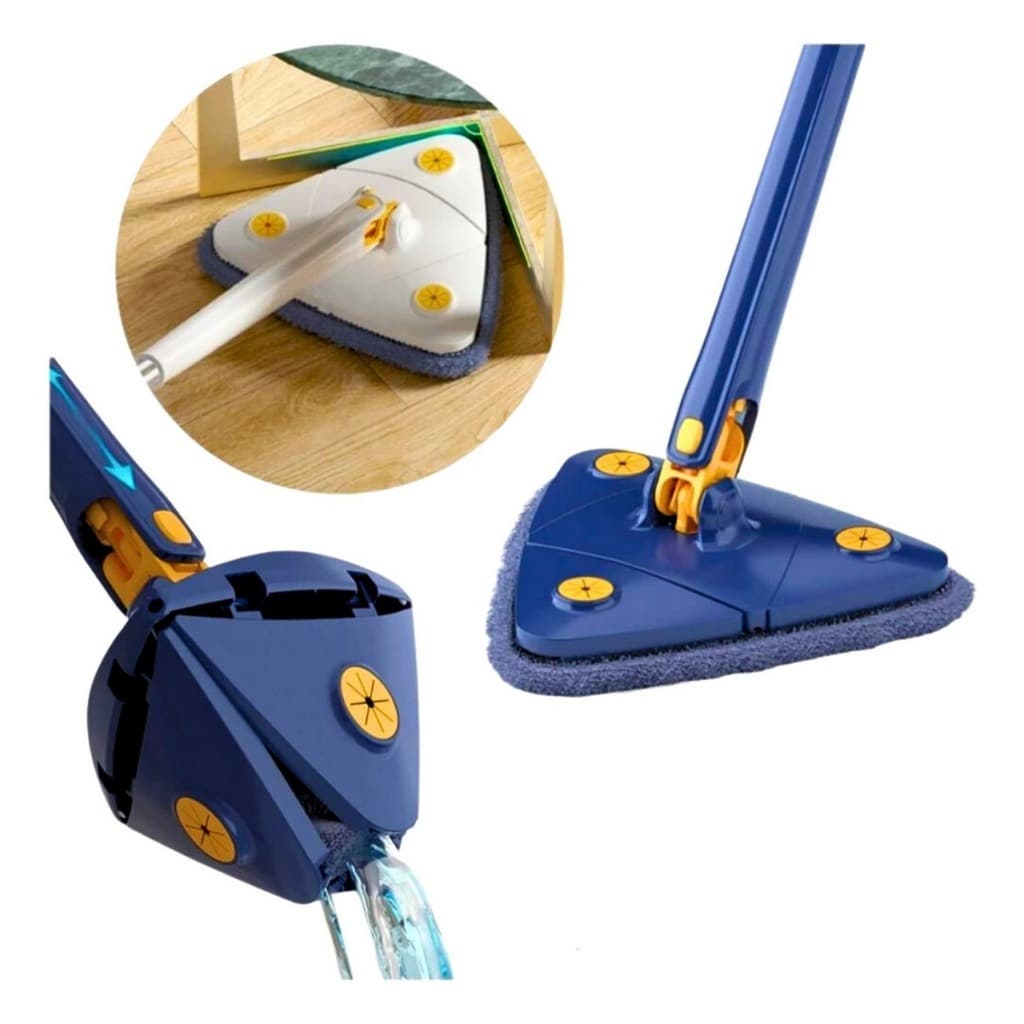 Esfregão De Limpeza Triangular Esfregão Giratório Ajustável