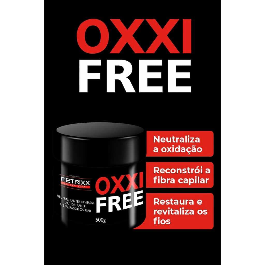 Máscara Oxxi Free Cabelos Loiros Neutraliza o Emborrachamento dos Fios Restaurando a Fibra Capilar