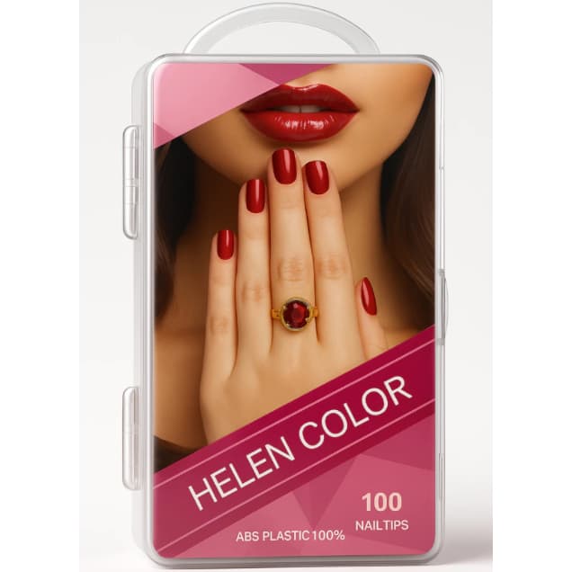 Tips Curvatura C Helen Color 100 Unidades Transparente