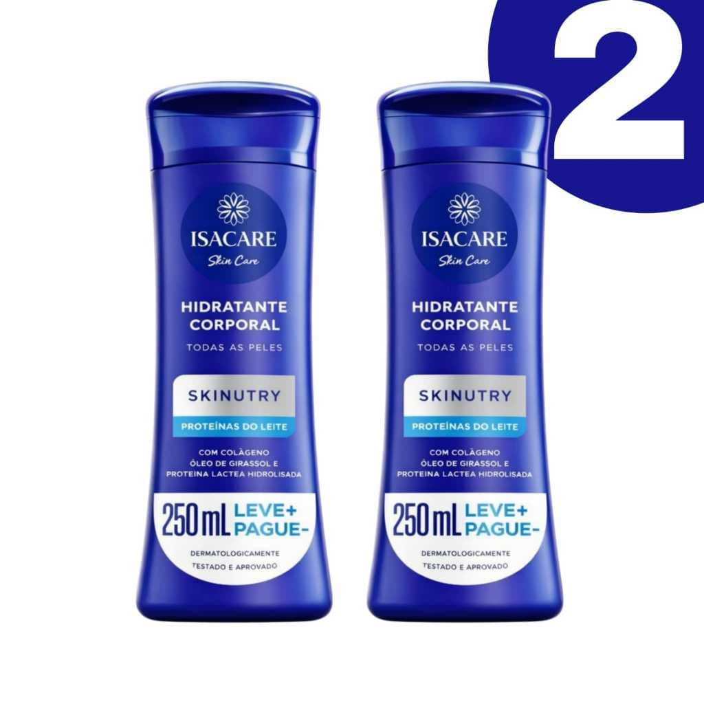 Loção Corporal Hidratante Isacare 250ml Proteína Láctea Hodrolizasa + Colágeno