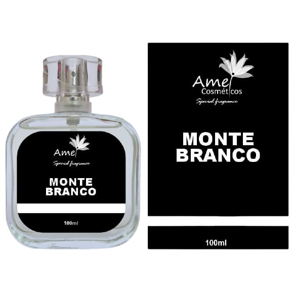 Perfume Monte Branco Masculino Amei Cosméticos Alta Fixação 33% de Essência Importada EDP