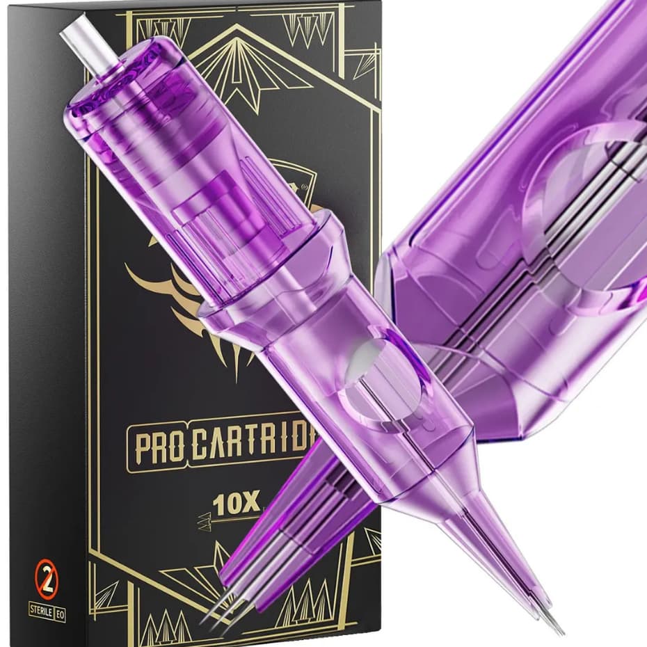 10 Agulhas Cartucho - Agulhas Para Tatuagens Cartucho Tattoo Kit 10 RL Traço Risca Liner 3/5/7