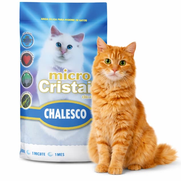 Areia Sílica Micro Cristais Chalesco 1,8kg Sem Cheiro Alta Absorção Antibacteriana Envio Imediato