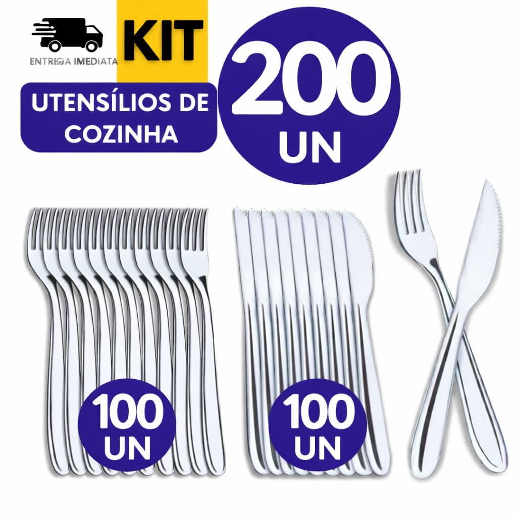 Talheres Cozinha Faqueiro Completo Prateado Aço Inox Restaurante Buffet Garfo Faca  Profissionais Hotel Resistente
