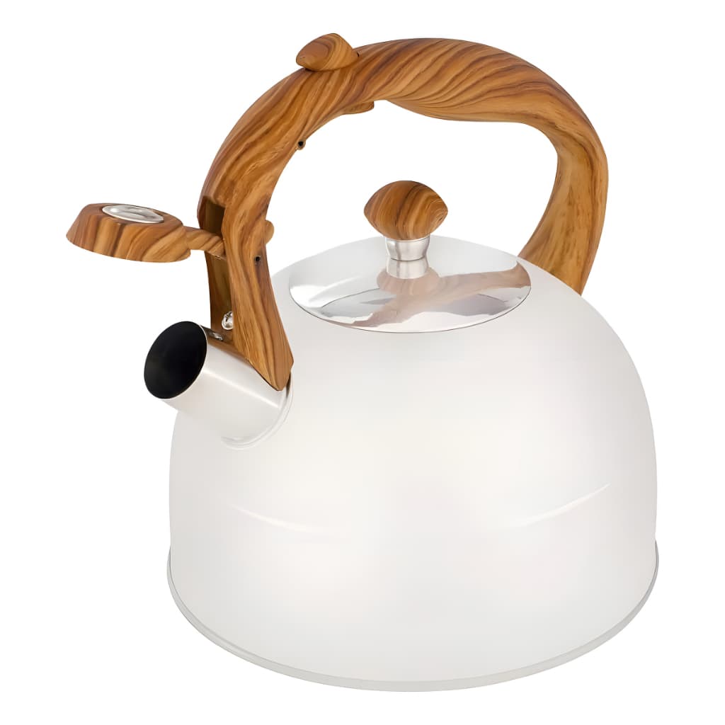 Chaleira Mor Wood 7715 2,5l Com Apito Cor Bege