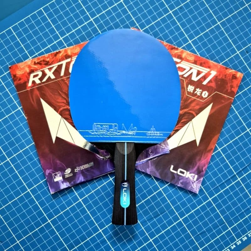 Raquete Ping Pong/ Tênis de mesa Profissional Iniciantes Azul e preta Loki Clássica/ Classineta ITTF