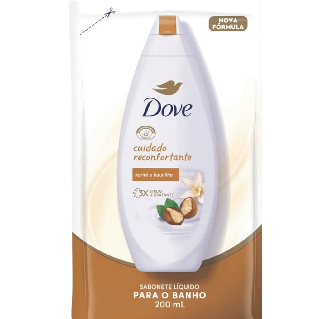 Refil Sabonete Liquido Dove Cuidado Reconfortante 200ml
