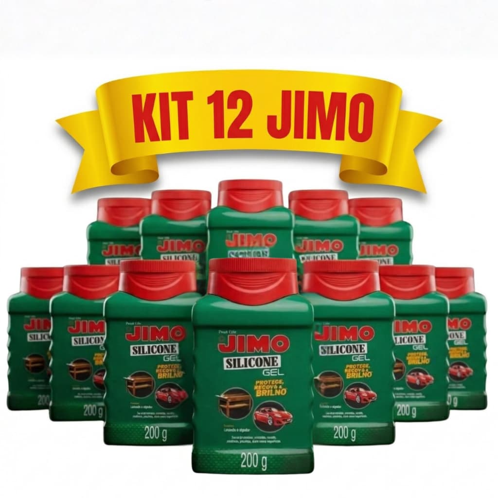 Kit 12 Jimo Silicone Automotivo Estética Automotiva Protege Renova