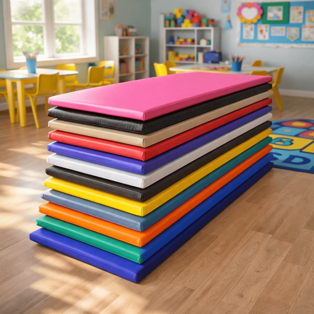 Colchonete Premium 1,20 X 60 X 5cm Laser Escola creches Ginástica Yoga Cor Preto azul preto