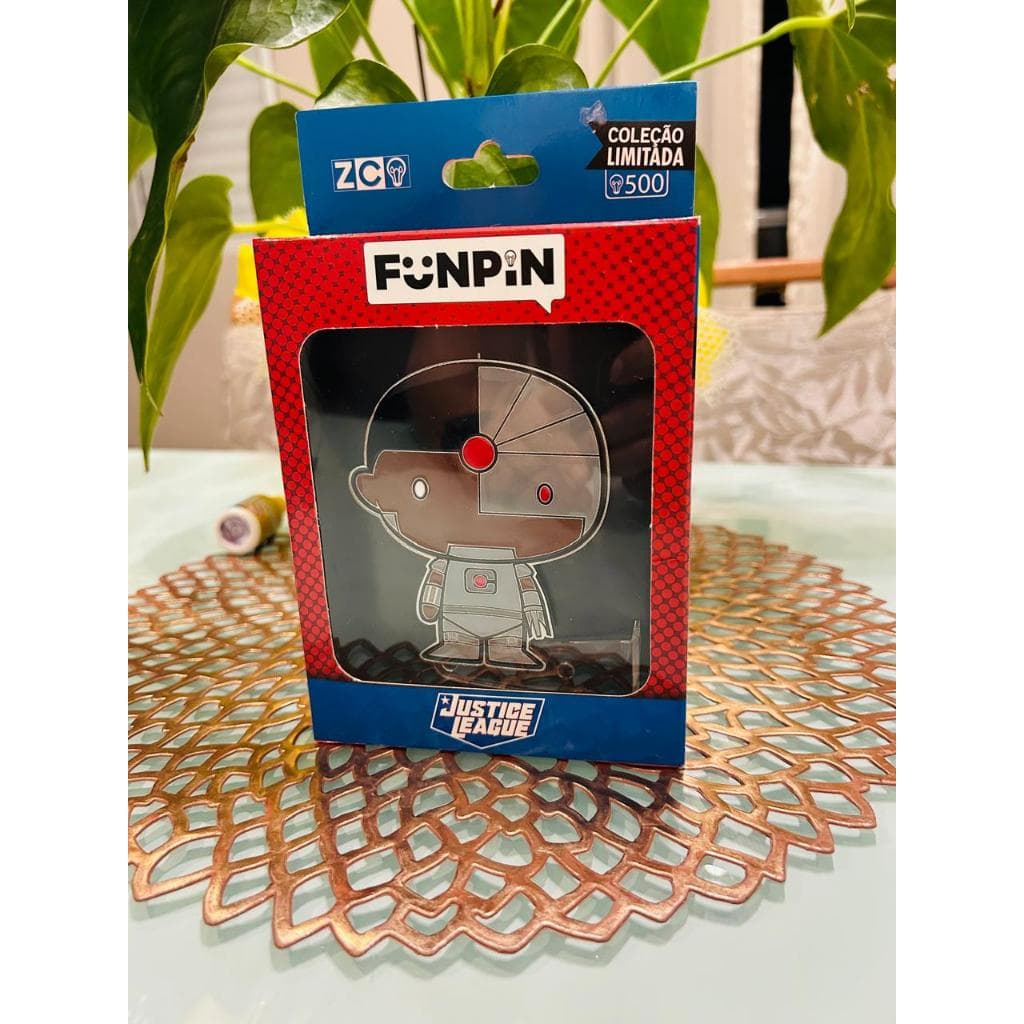 Pin Colecionável Funpin Cyborg Oficial Zona Criativa Licenciado DC Comics Liga da Justiça 🤖