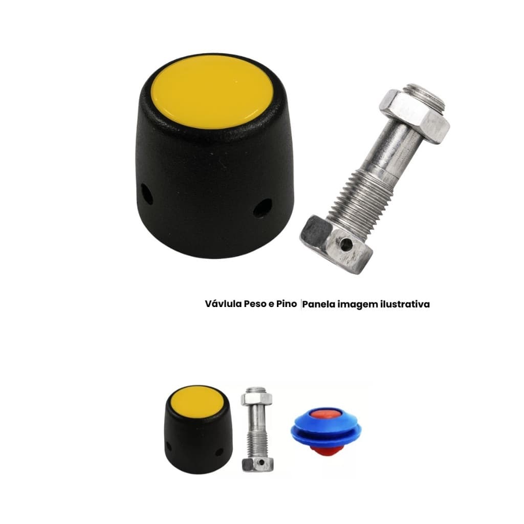 Peso Pino Selo Panela Panela Pressão Eirila 10  A 22l KIT 3 peças