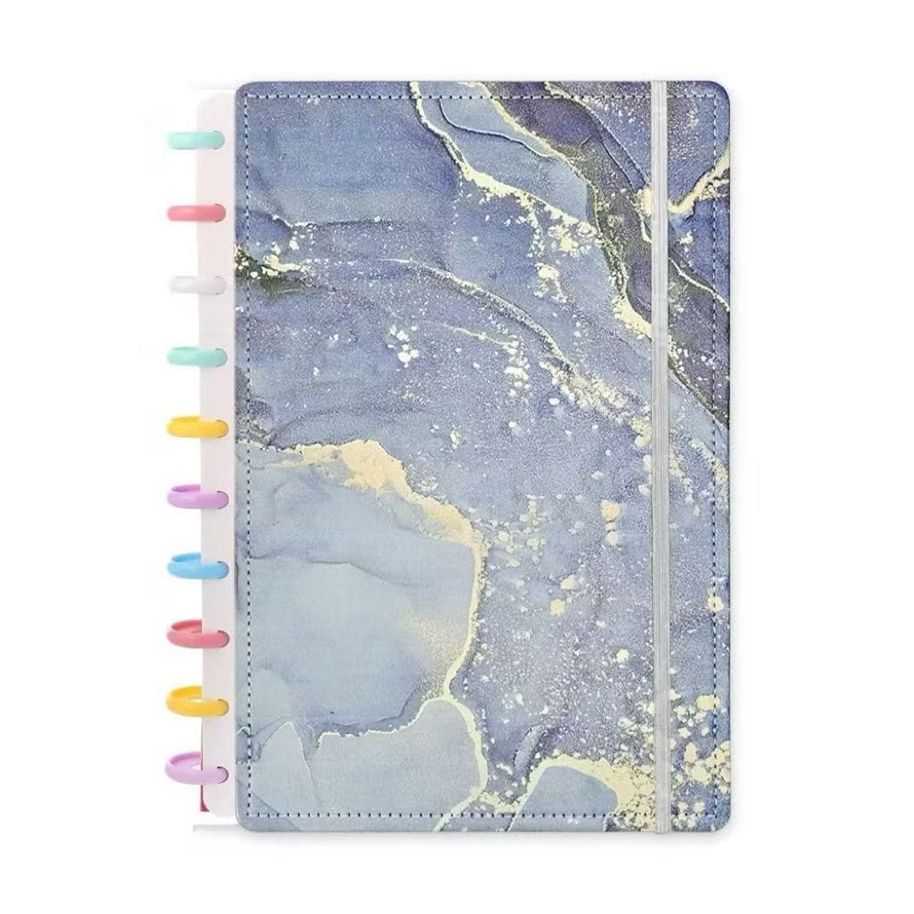 Caderno com Estampa Marmorizada COM 80 FOLHAS -TAMANHO A5/B5/A4/REFIL