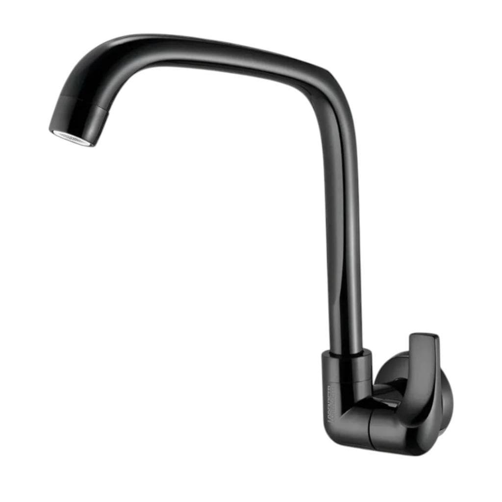 Torneira Parede Cozinha Fitt Black 1168 - F61 Preta Bica Móvel Lorenzetti