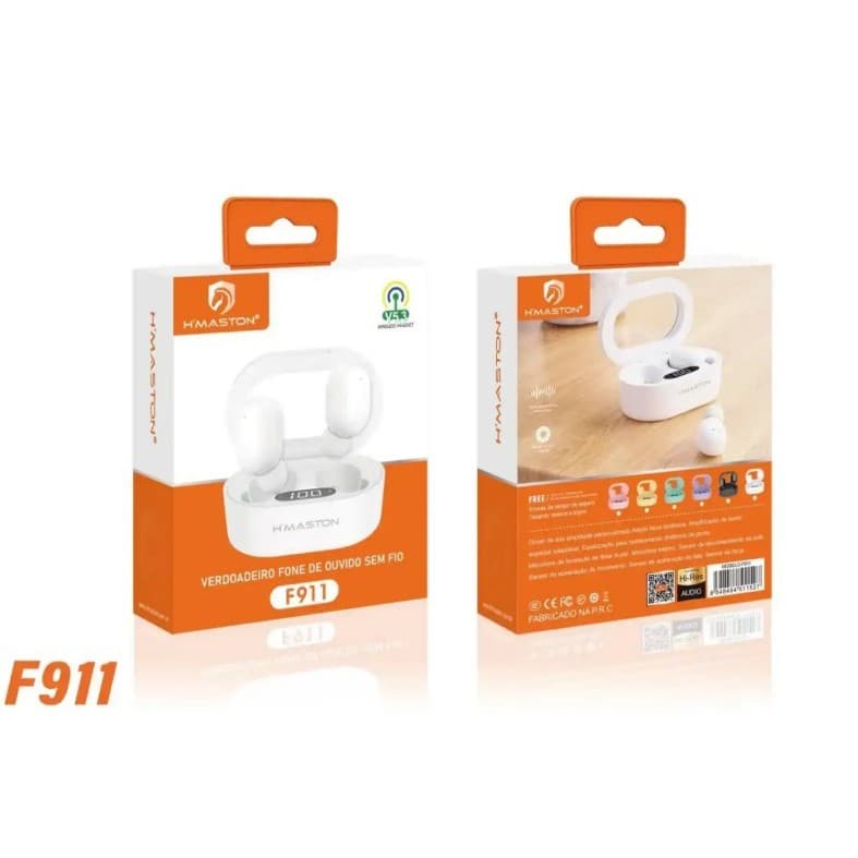 FONE DE OUVIDO BLUETOOTH SEM FIO HEADSET  VISOR H'MASTON F911