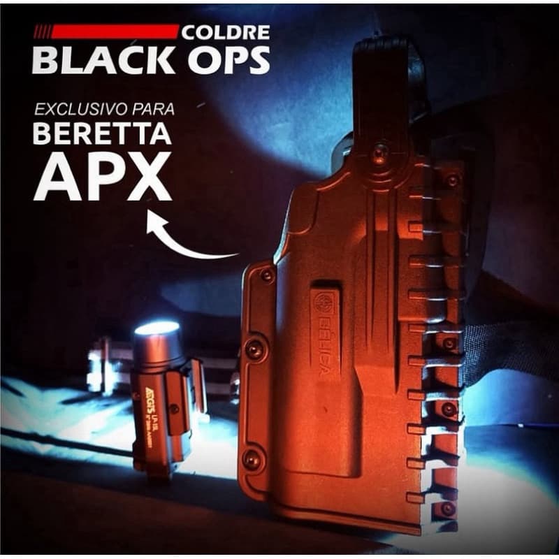 COLDRE BLACK OPS BÉLICA - COXA - PRETO