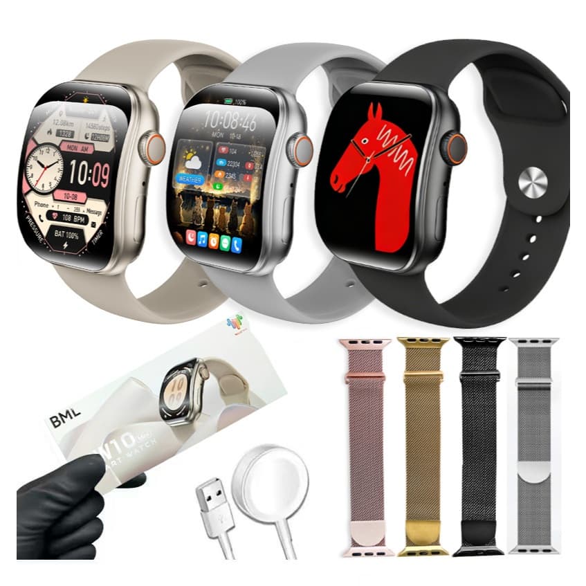 38mm Smartwatch BW10 MINI | Tela AMOLED | Chamadas Bluetooth | Monitoramento de Saúde | Assistente de Voz| Relógio intel