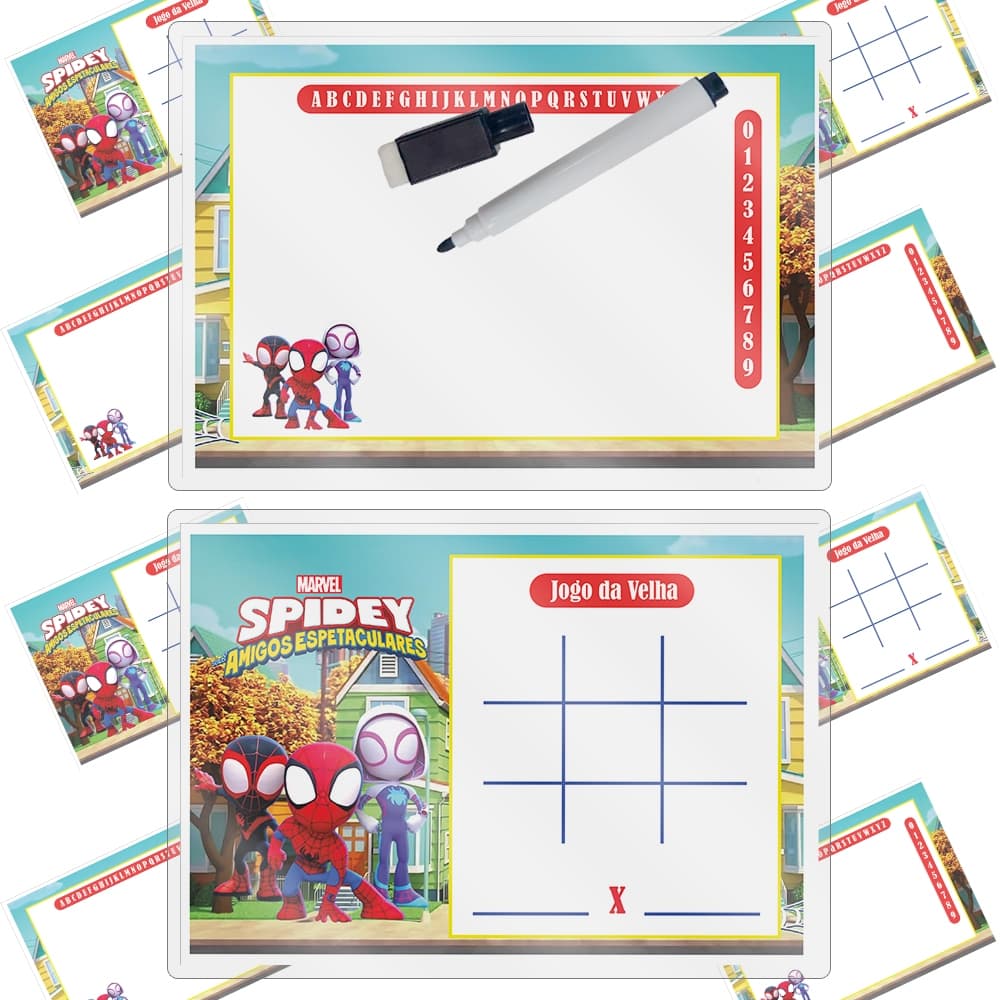 Lousa Magica Lembrancinhas Para Aniversario Festa Infantil Tema Spidey E Seus Amigos Espetaculares