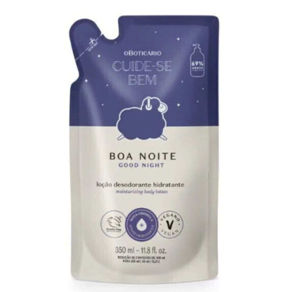 Refil Hidratante Corporal Cuide-se Bem Boa Noite 350ml O Boticário