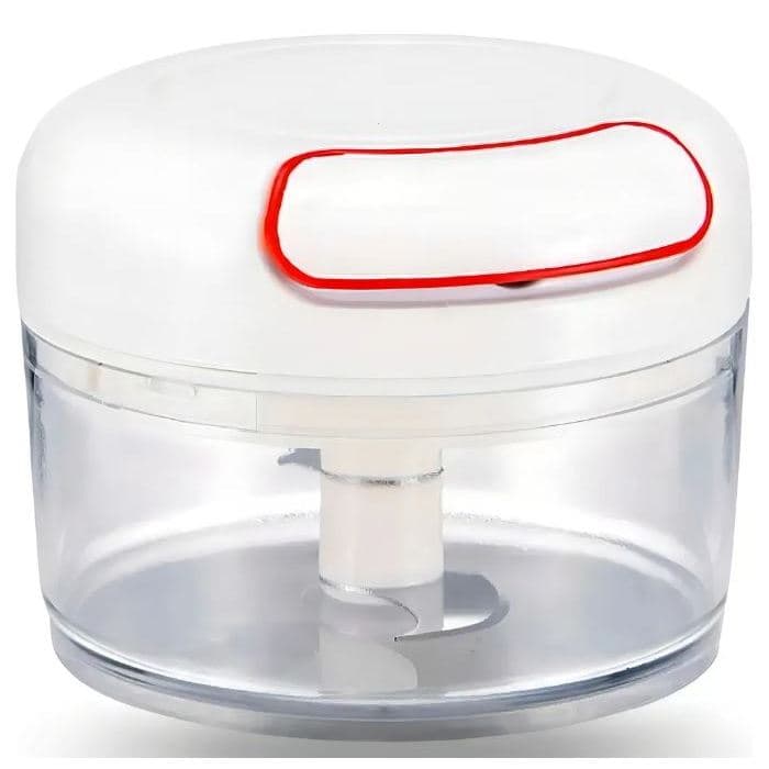 Triturador Manual de Alimentos 2 Lâminas – Processador Rápido para Legumes, Carne e Temperos 170ml