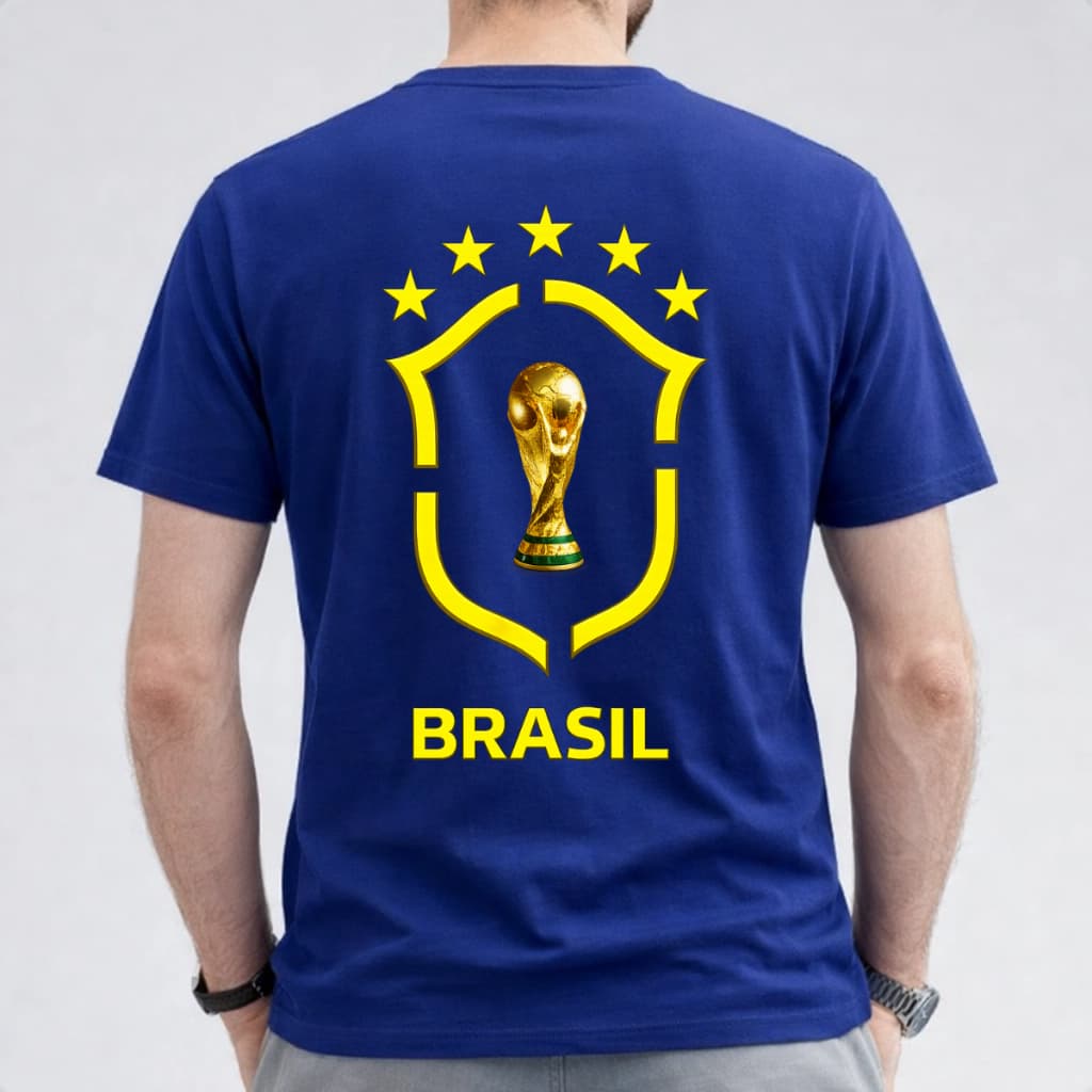 Camisa Camiseta Brasil Lançamento 2026 Streetwear 2 AO GG Infantil Juvenil Adualto Copa Hexa
