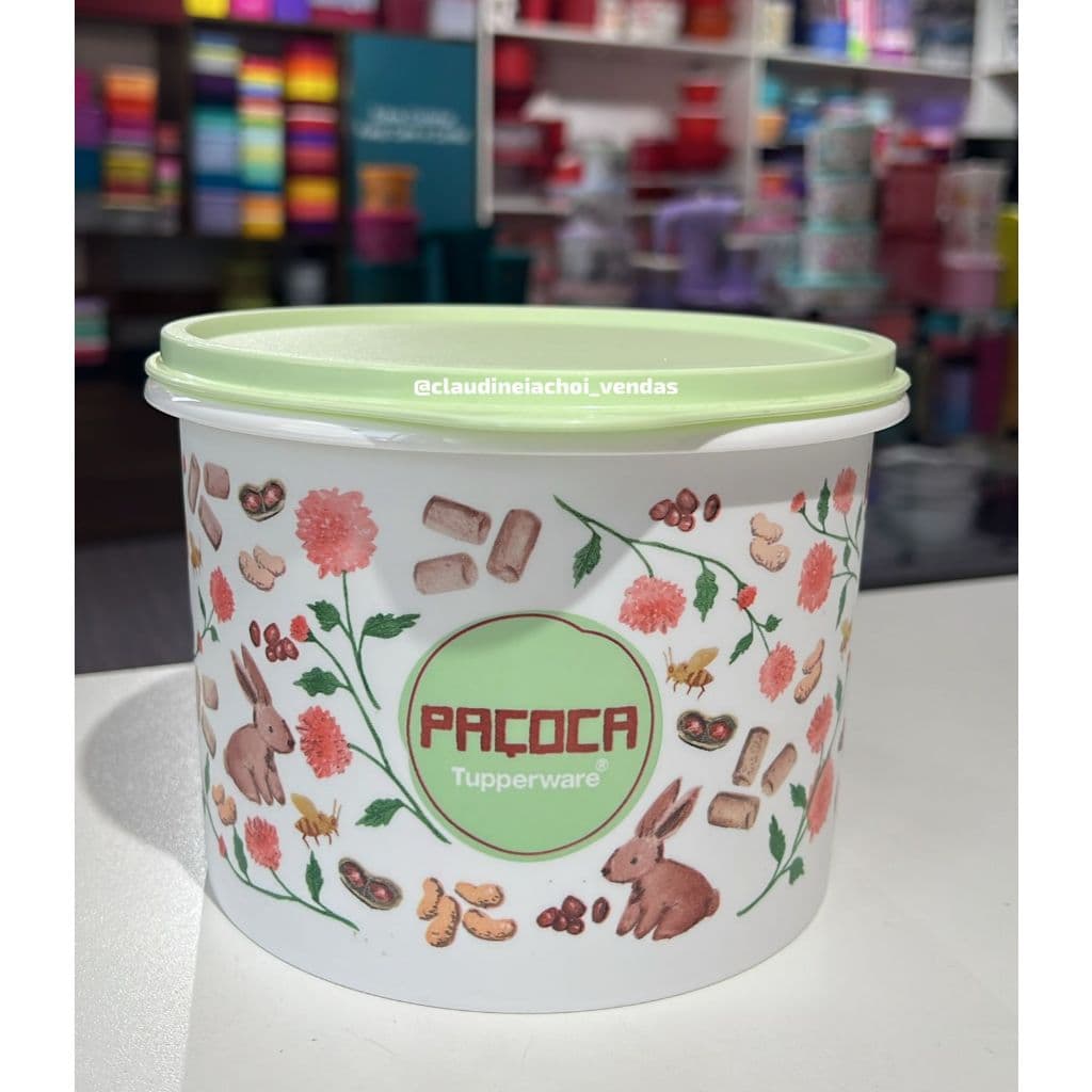 Tupper Caixa Pacoca Floral 1,7l
