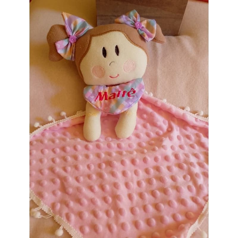 Naninha menina bebê personalizada com nome.