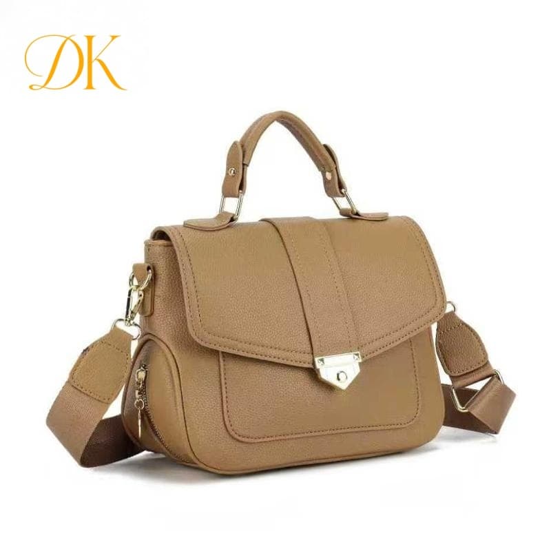 Bolsa Feminina Baú Transversal Ombro Mao Alça Removivel Couro PU DEC6046 DUKEMODA