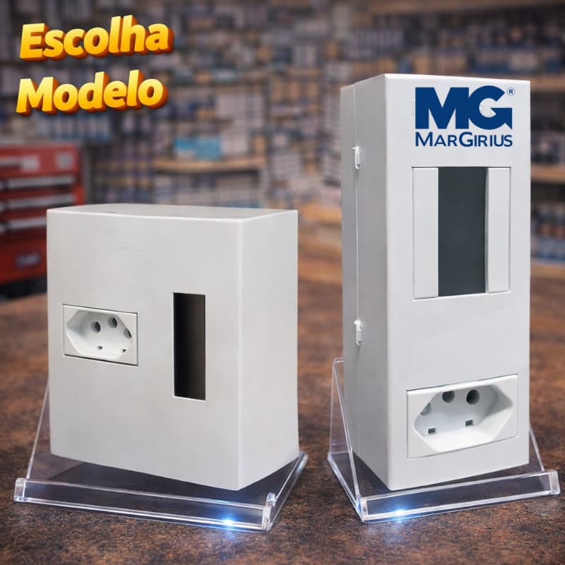 Centrinho Sobrepor Com Tomada 20A Margirius 2 Modelos a Sua Escolha