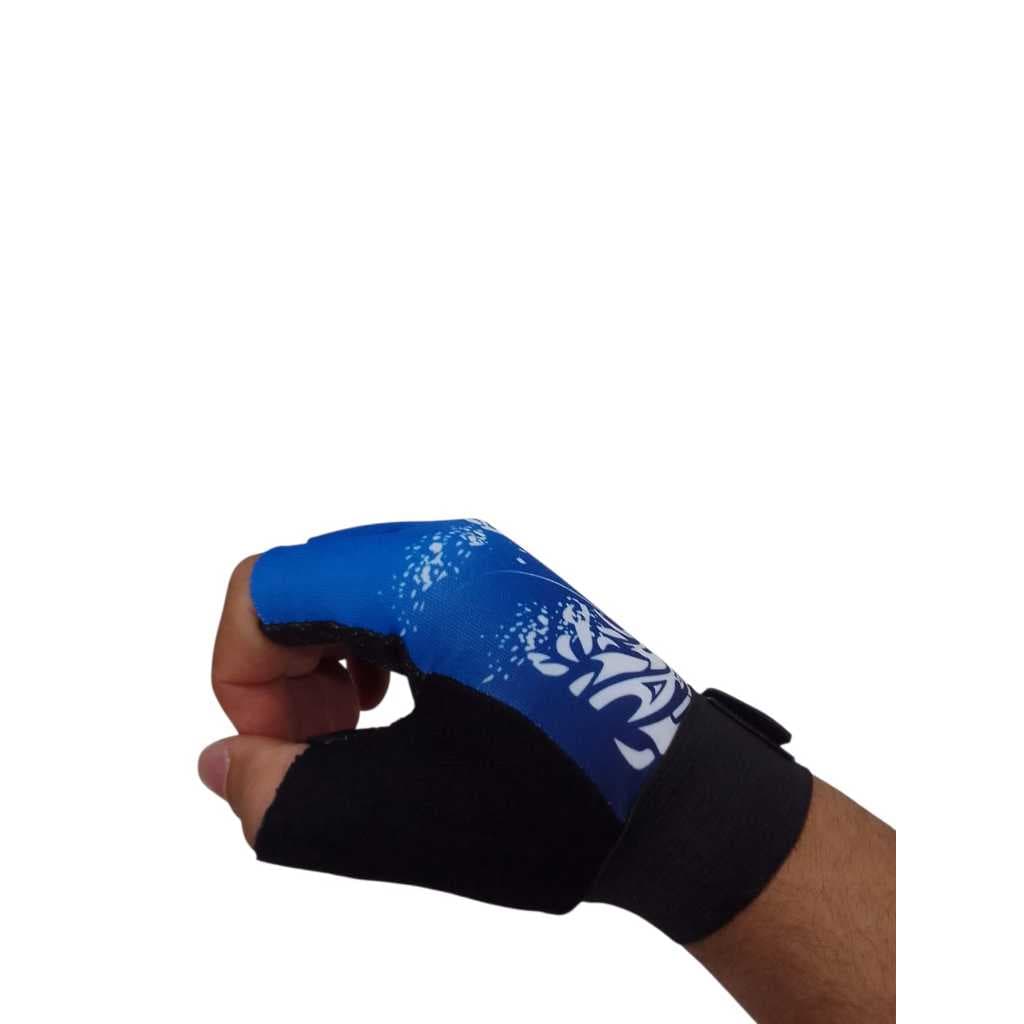 Par de Luvas sem dedos  antiderrapantes para ciclismo, escalada, pesca, equitação de caiaque
