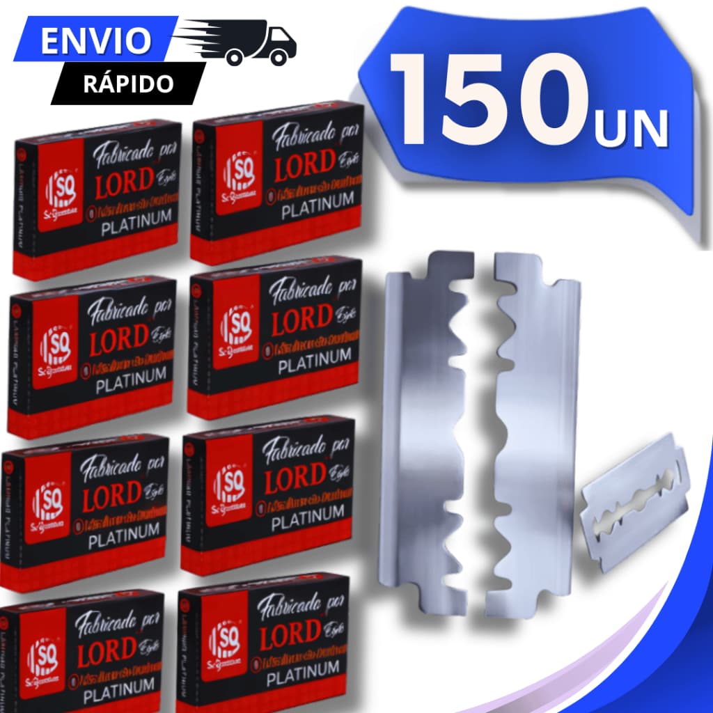 Conjunto Lamina Profissional E Domestico Platinum Para Barbearia Salão Cabelereiro Barbeiro Multiuso