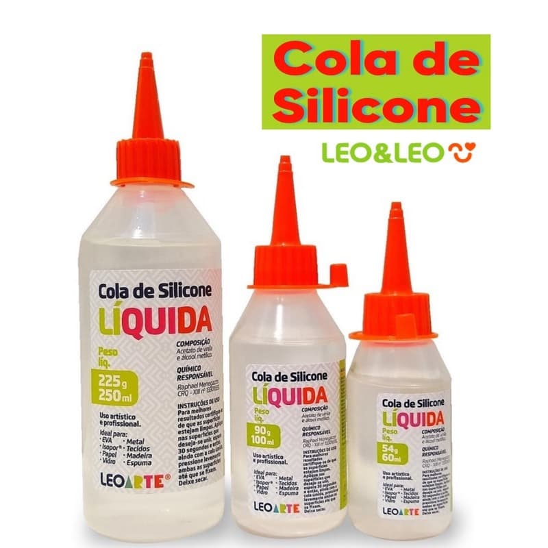 COLA DE SILICONE LIQUIDA LEOARTE MULTIUSO ARTESANATO