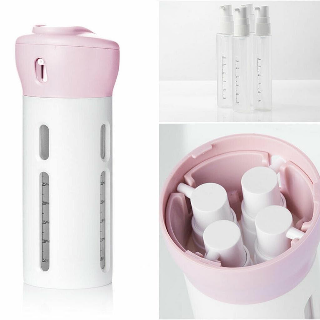 🧳Kit Frascos Viagem Frascos Reutilizáveis Cosméticos Kit Frascos TSA Viagem Avião Frascos Vazios Shampoo Sabonete Plásti