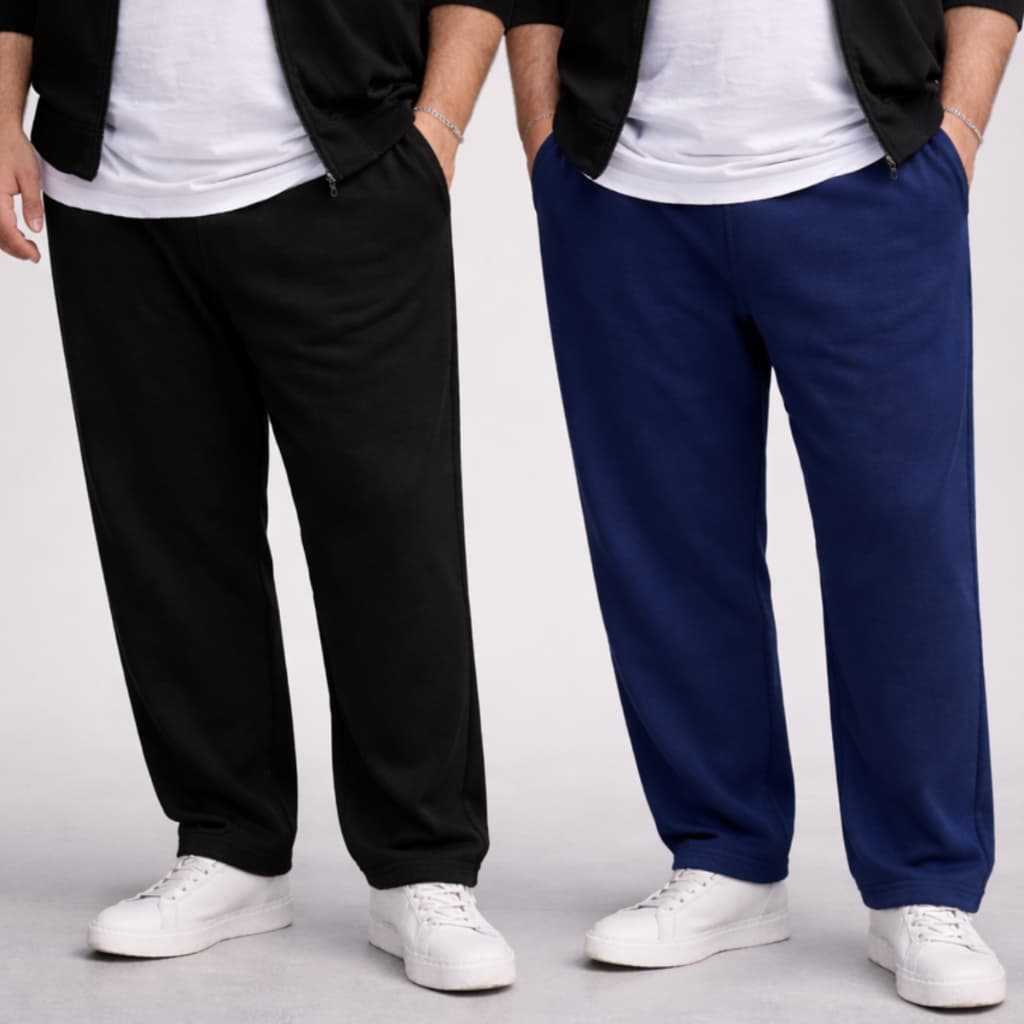 Kit 2 Calça Moletom Masculina Plus Size Extra Grande