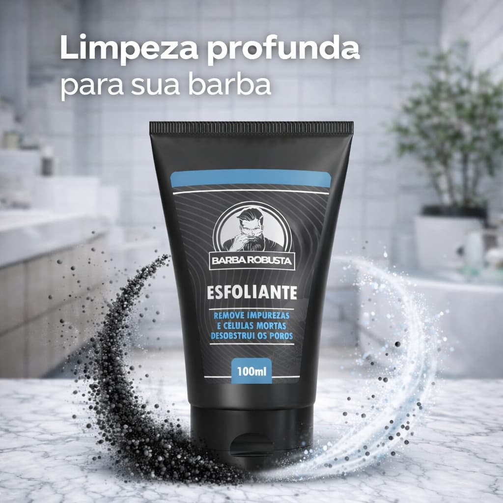 Produto Esfoliante Para Barba e Estimula Crescimento dos Fios – Barba Robusta
