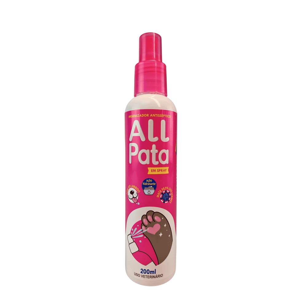 Alcat Pata Spray - Higienizador Limpa Patas Para Pets Cachorros E Gatos Catmypet Antisséptico All Pata