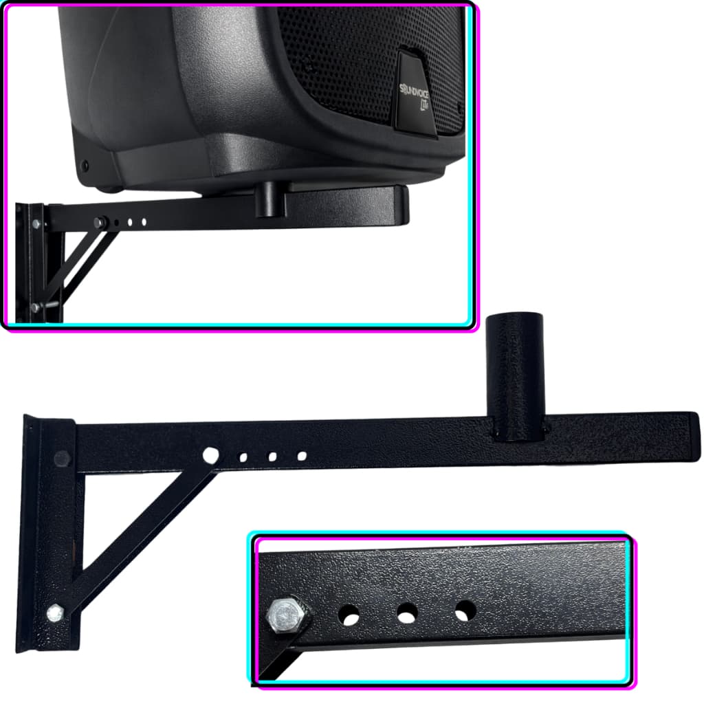 SUPORTE PARA CAIXA DE SOM REGULAVEL 40CM 4 NIVEIS DE REGULAGENS PARA CAIXAS AMPLIFICADAS, ATIVAS, PASSIVAS CAIXAS.