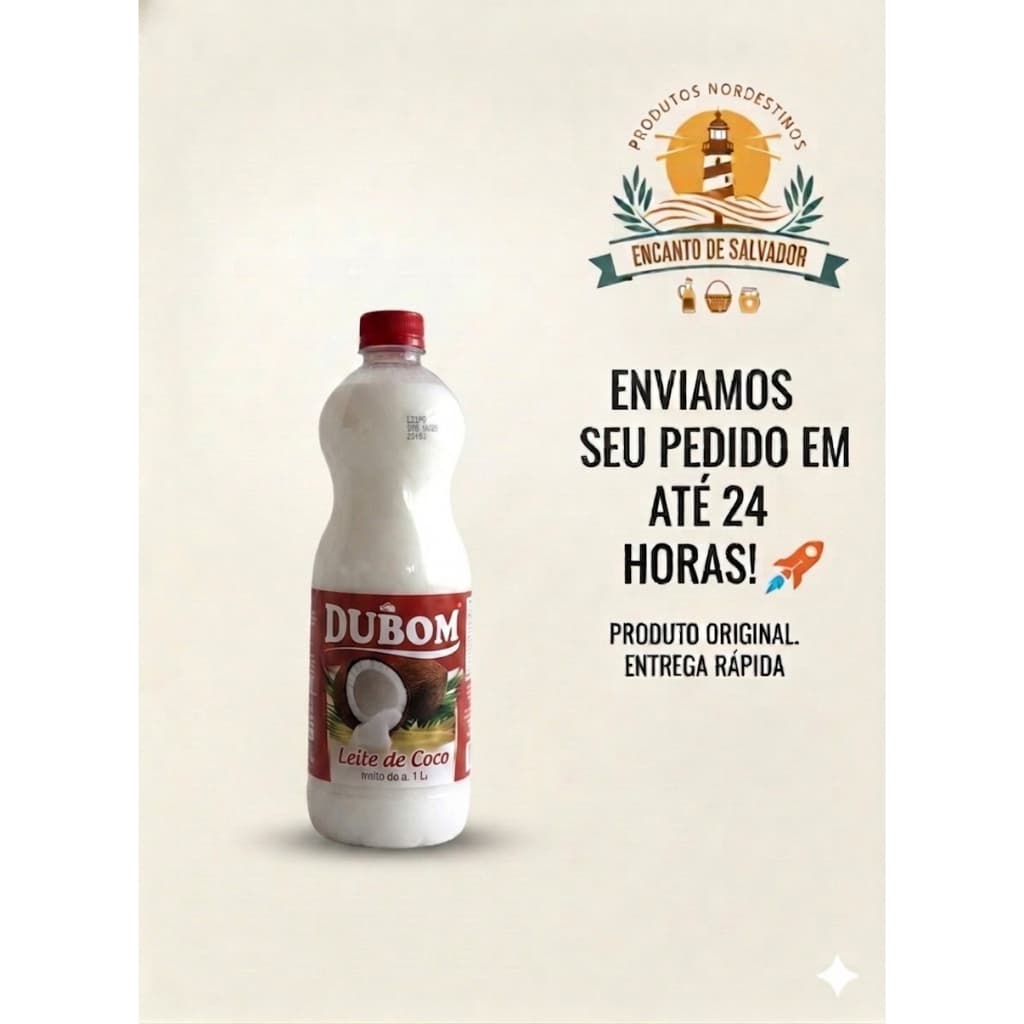 Leite de Coco Dubom 1 litro - Original