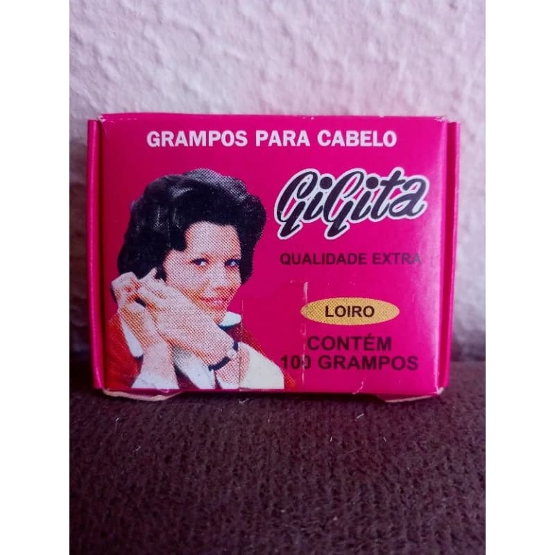 CAIXA DE GRAMPO LOIRO PARA CABELO, NÚMERO 5 , COM 100 UNIDADES.