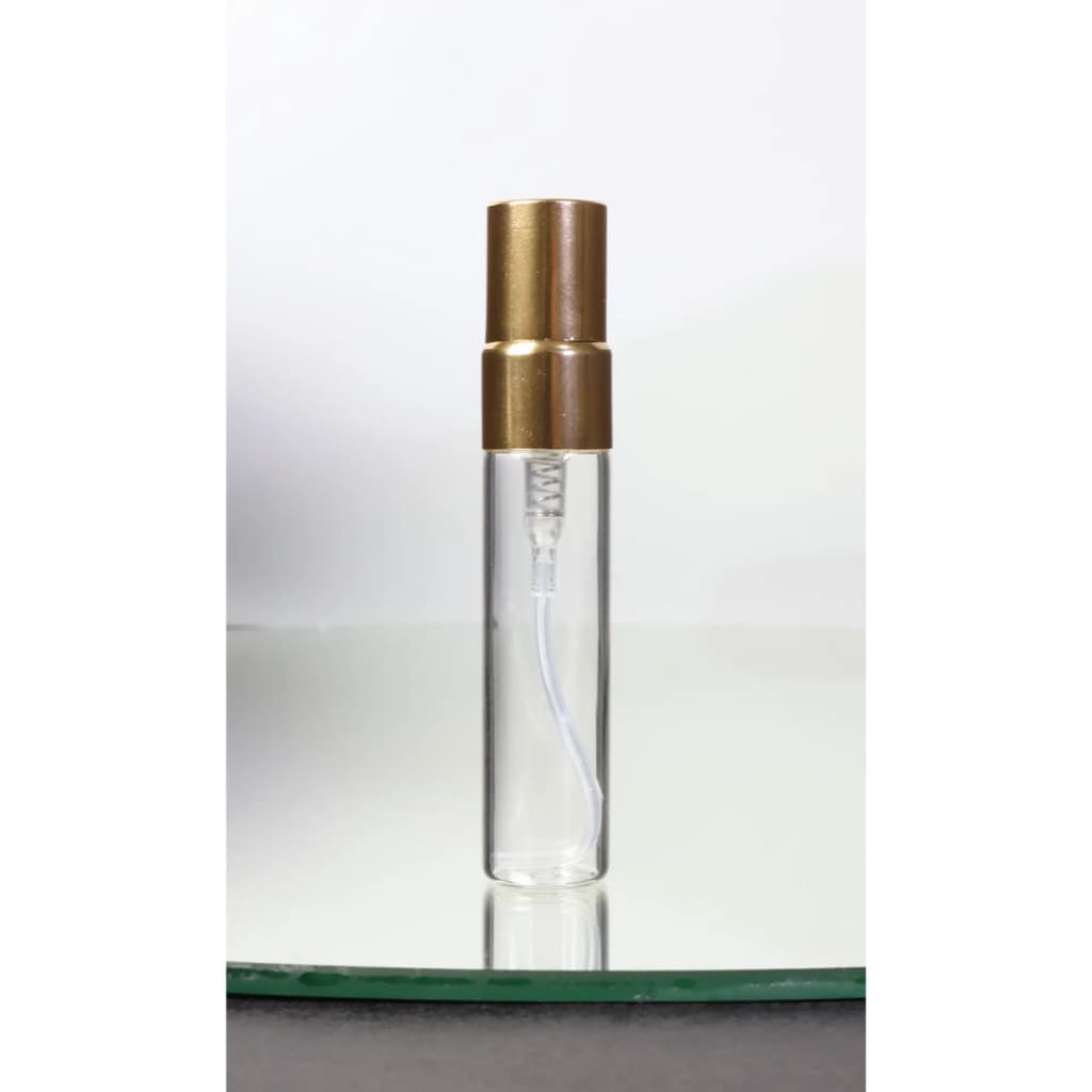 Kit 20 Frascos Vidro Decant Luxo Dourado Perfume Spray 5ml