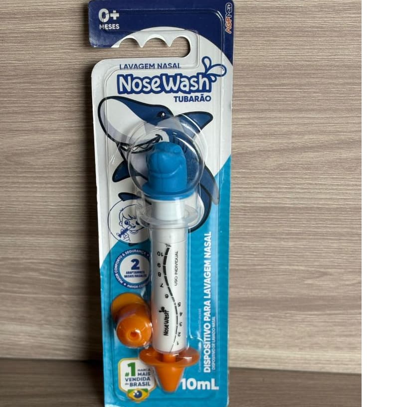 Seringa Nasal Infantil 10ml Tubarão - NoseWash