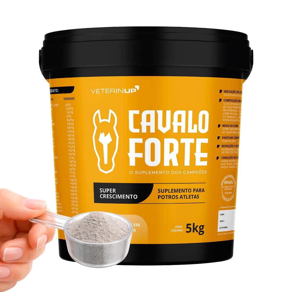 Cavalo Forte Super Crescimento 5kg - 4x mais Potente Crescimento e Desenvolvimento do Potro