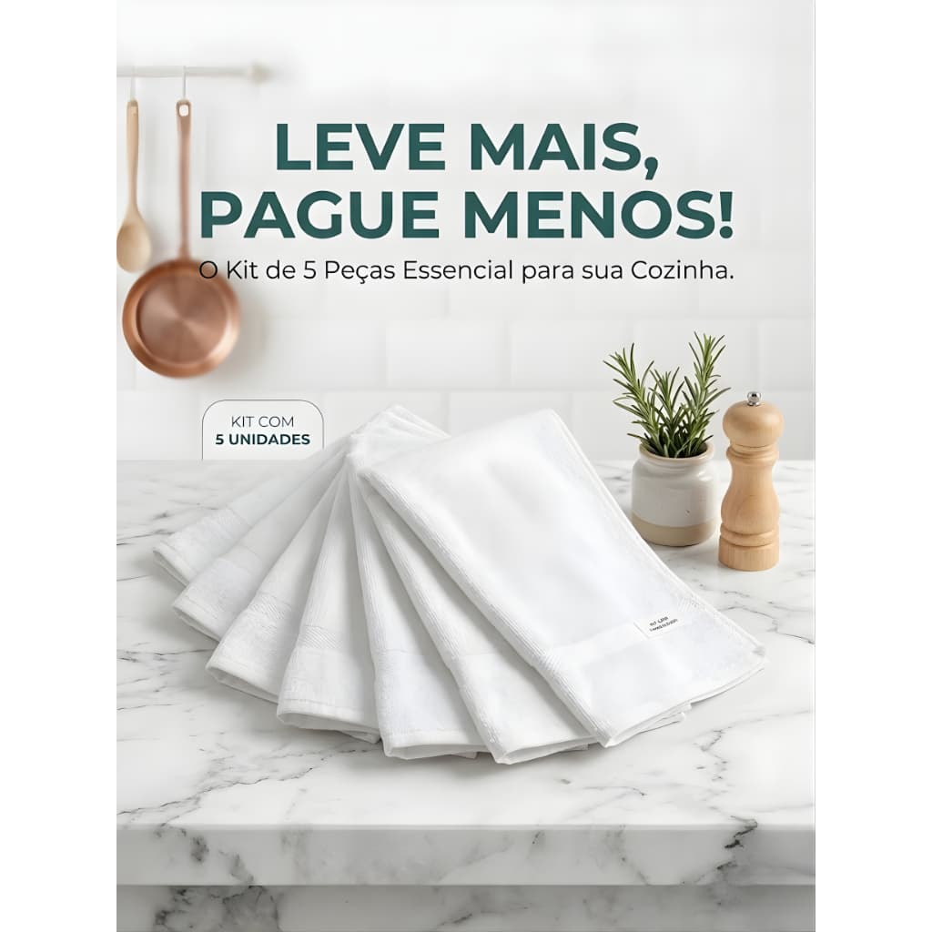 Pano De Prato Branco Tognato Linha Profissional
