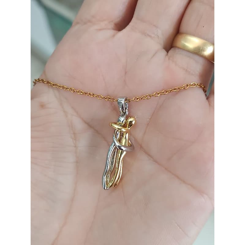 Colar Alma Gêmea Casal Aço Inoxidável Antialérgico Pingente Amor Presente Mães Envio Rápido