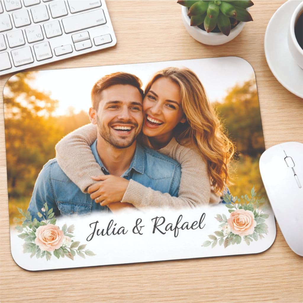mouse pad personalizado com sua foto frase ou logo, atacado